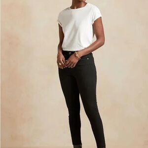 NWT Banana Republic Black Wash Skinny Jeans